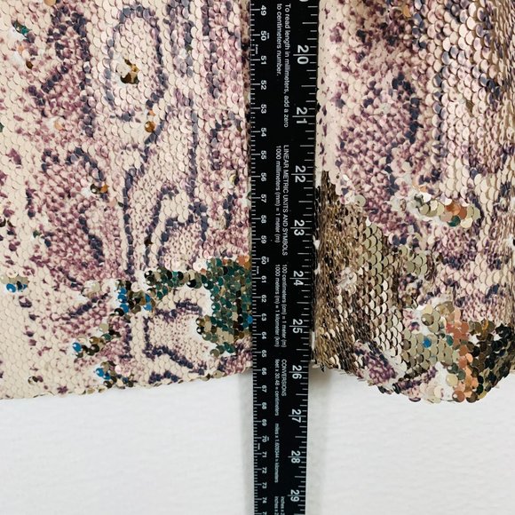 INC Women's Sequin Sleeveless Animal Snake Print Party Tank Top Lining Size XL - Picture 13 of 13